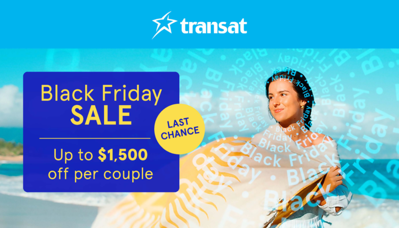 Transat's Extended Black Friday Sale: Save Up To $1,500 Per Couple